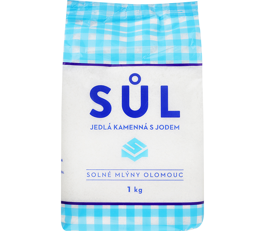 Kamenná jedlá soľ jódovaná 1kg