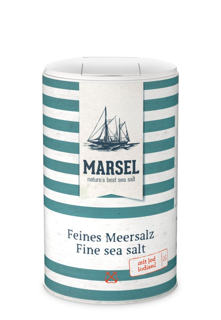 MARSEL® Morská jedlá jódovaná soľ jemná 500g