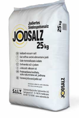 Soľ jedlá varená jódovaná 25kg