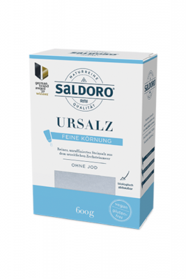 SALDORO® Praveká soľ jemná kamenná soľ bez jódu, 600g