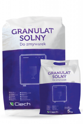 Soľný granulát pre umývačky riadu