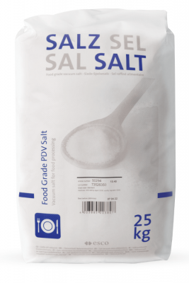 Soľ jedlá varená kalibrovaná nejódovaná 25kg
