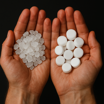 SOFT-SEL® CRYSTALS  5 dôvodov, prečo sú soľné kryštály zaujímavoualternatívou k soľným tabletám