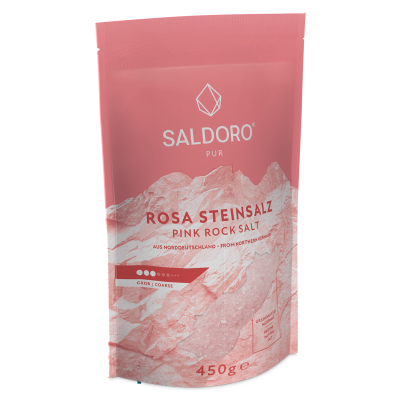 SALDORO® Hrubozrnná kamenná soľ ružová  450g