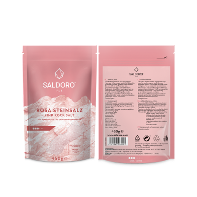 SALDORO® Hrubozrnná kamenná soľ ružová  450g