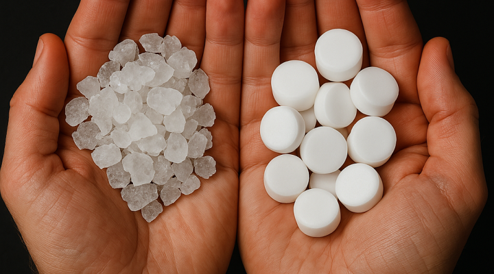 SOFT-SEL® CRYSTALS  5 dôvodov, prečo sú soľné kryštály zaujímavoualternatívou k soľným tabletám